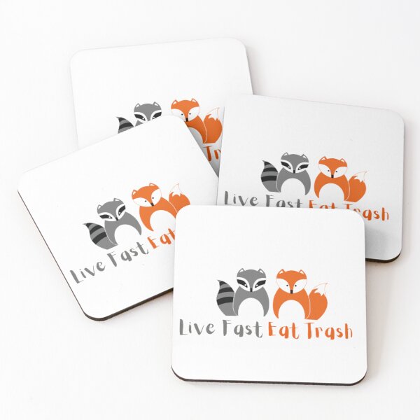 Item preview, Live Fast Eat Trash Funny Raccoon Hiking designed and sold by khadijat297.