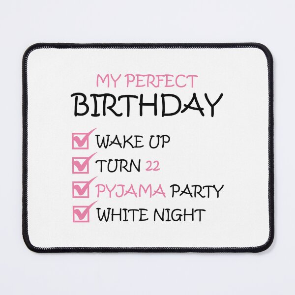 Item preview, 22 th Perfect Birthday pyjama 22 Years Old Pyjama Girls T-Shirt designed and sold by yasarh.