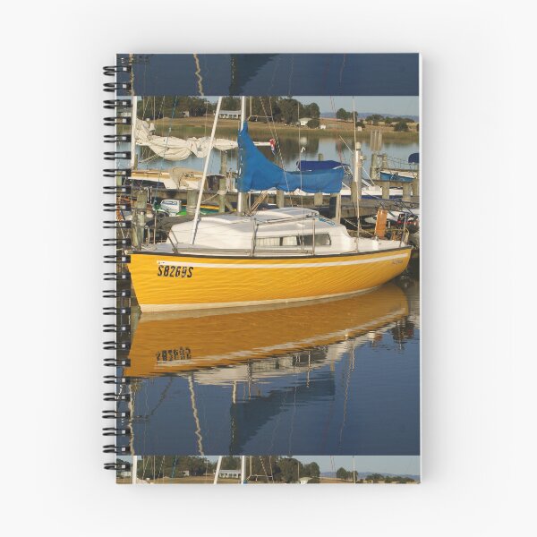 Item preview, Yellow Yacht Reflection - Photography by Avril Thomas - Adelaide Artist designed and sold by AvrilThomasart.