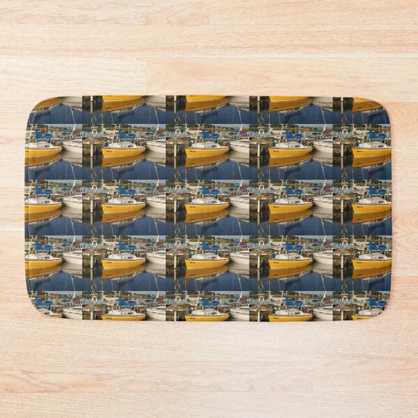 Item preview, Yellow Yacht Reflection - Photography by Avril Thomas - Adelaide Artist designed and sold by AvrilThomasart.