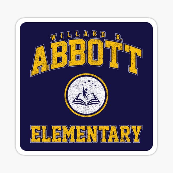 "Abbott Elementary" Sticker by huckblade Redbubble