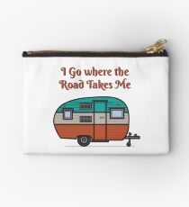 I go, where the Road Takes me Studio Pouch