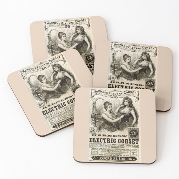 Item preview, Antique Harness’ Electric Corset advertising poster, Quack Medicine, Old Illustrations designed and sold by hjsmith.