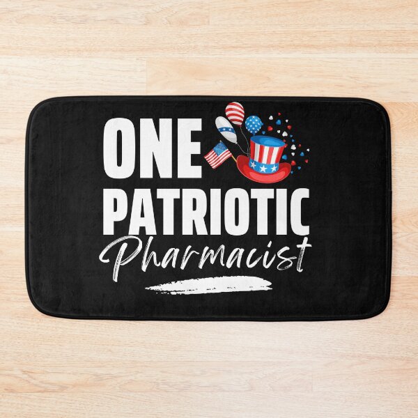 Item preview, One Patriotic Pharmacist designed and sold by Hey-Nice-Shirt.