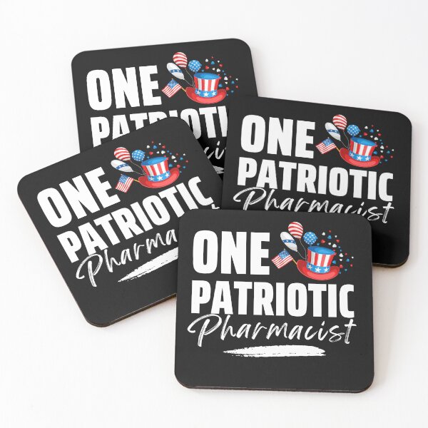 Item preview, One Patriotic Pharmacist designed and sold by Hey-Nice-Shirt.