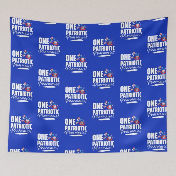 Item preview, One Patriotic Pharmacist designed and sold by Hey-Nice-Shirt.