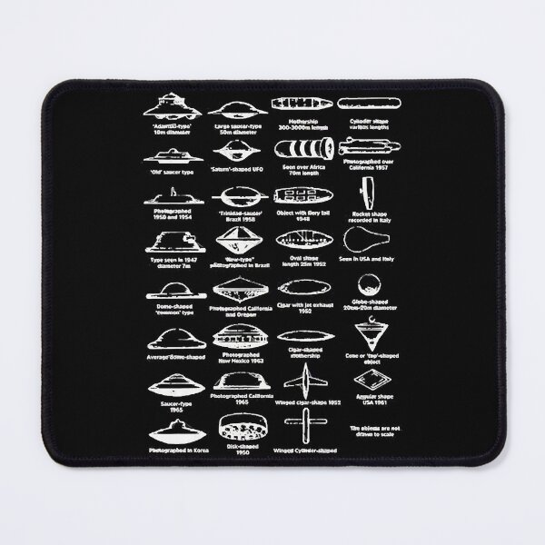 Item preview, UFO Types Chart White designed and sold by TinaEll3522424.