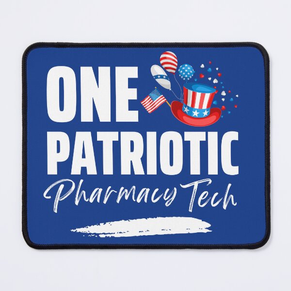 Item preview, July 4 pharmacy technician designed and sold by Hey-Nice-Shirt.
