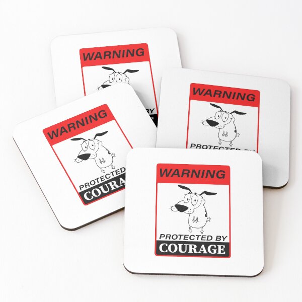 Item preview, Beware Of Dog Sign - Courage The Cowardly Dog designed and sold by AimeeHaynes02.