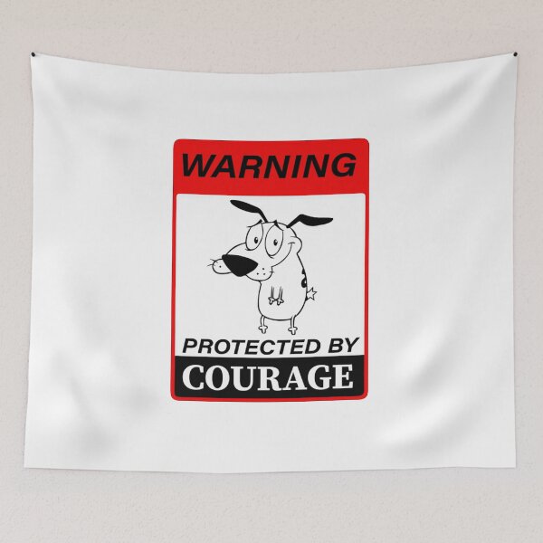 Item preview, Beware Of Dog Sign - Courage The Cowardly Dog designed and sold by AimeeHaynes02.