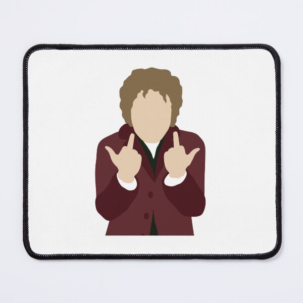 Item preview, Bilbo Baggins Martin Freeman Flipping Off Bird minimalist silhouette   designed and sold by AimeeHaynes02.