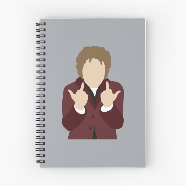 Item preview, Bilbo Baggins Martin Freeman Flipping Off Bird minimalist silhouette   designed and sold by AimeeHaynes02.