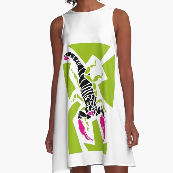 Scorpion A-Linien Kleid