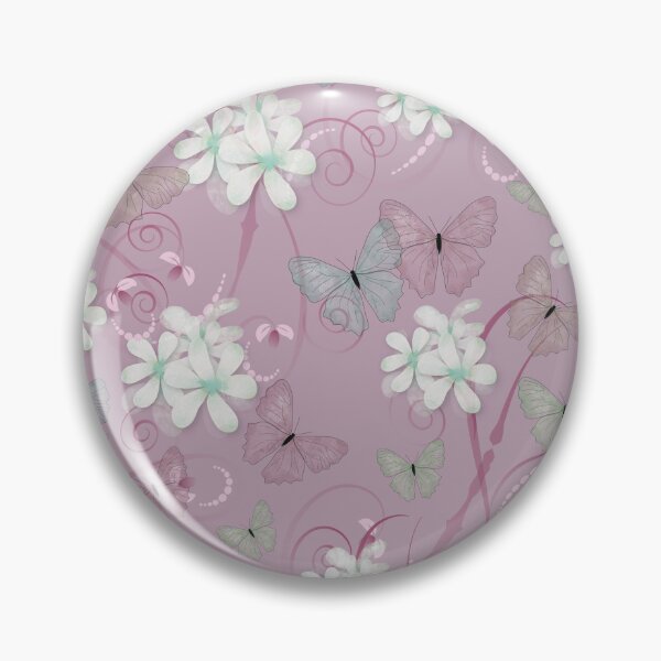 Item preview, Butterflies and Flowers Pink designed and sold by ChantalDesign.