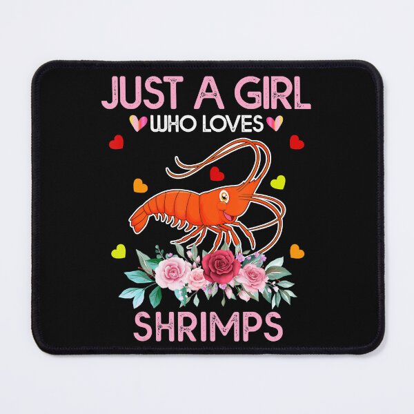 Item preview, Shrimp Kids Gift Just A Girl Who Loves Shrimps Sticker designed and sold by EsperanNuno.