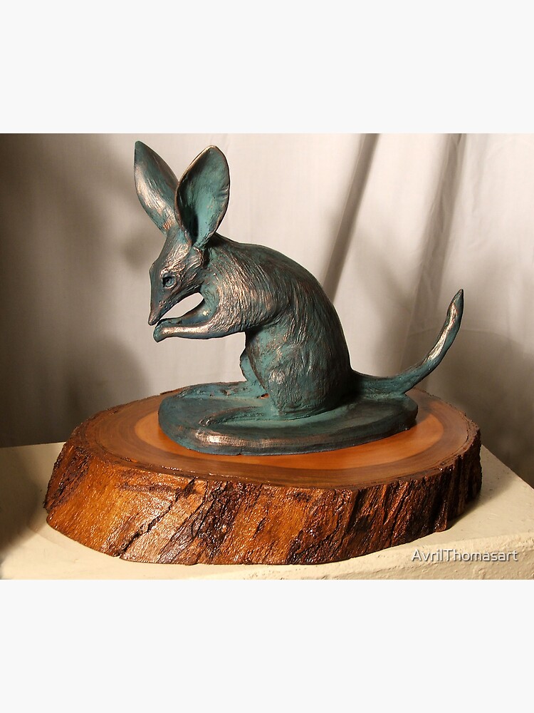 Thumbnail 3 of 3, Art Print, Bilby - sculpture by Avril Thomas - South Australian Artist designed and sold by AvrilThomasart.
