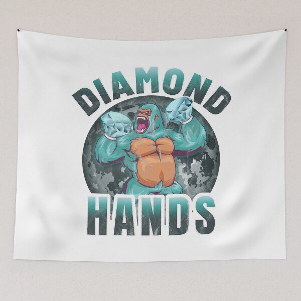 Artikelvorschau, Diamond Hands WSB AMC GME Affen gemeinsam stark entworfen und verkauft von EsperanNuno.