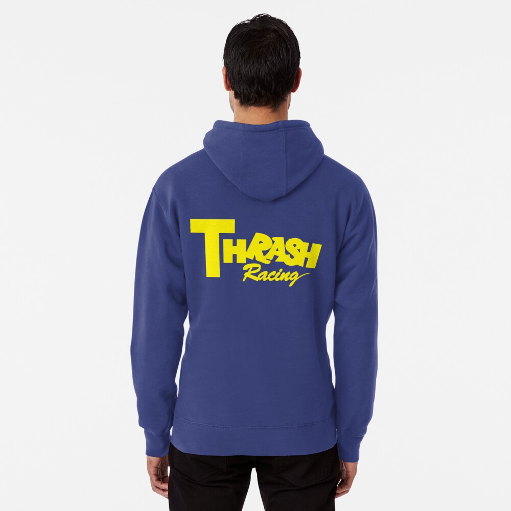 Royal blue thrasher discount hoodie