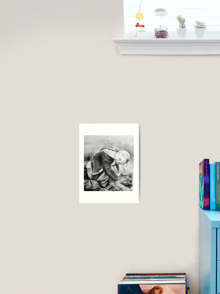 Thumbnail 1 of 3, Art Print, Cheeky - Drawing by Avril Thomas - South Australian Artist designed and sold by AvrilThomasart.