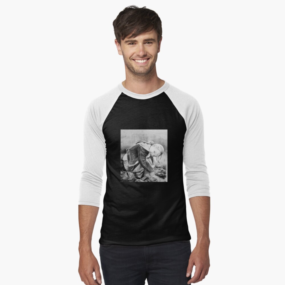 Item preview, Baseball ¾ Sleeve T-Shirt designed and sold by AvrilThomasart.