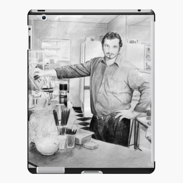 Barista - Drawing by Avril Thomas - South Australian Artist iPad Snap Case
