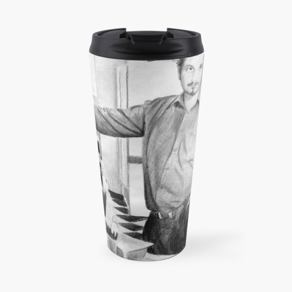 Barista - Drawing by Avril Thomas - South Australian Artist Travel Coffee Mug
