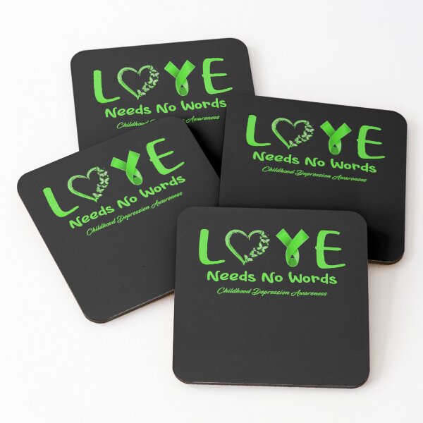 Item preview, Childhood Depression Awareness - Love Needs No Words - Support Childhood Depression Gifts designed and sold by Aaron309.
