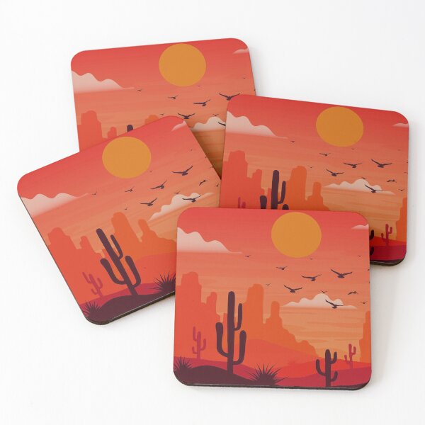 Item preview, Desert Landscape Art Red designed and sold by Tshirtstory.