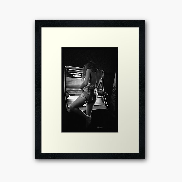 Juke Box Gal Framed Art Print