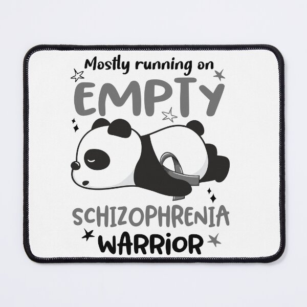 Item preview, Schizophrenia Awareness - Mostly Running On Empty Schizophrenia Warrior designed and sold by Hilten.