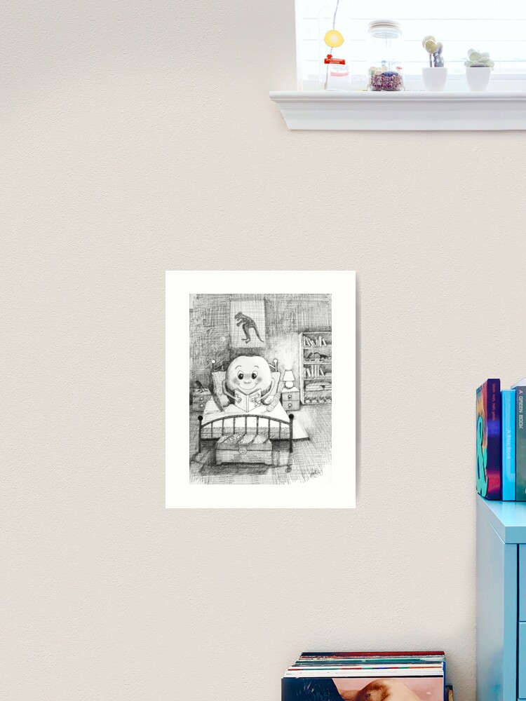 Thumbnail 1 of 3, Art Print, Mr Potato Head - Drawing by Avril Thomas designed and sold by AvrilThomasart.