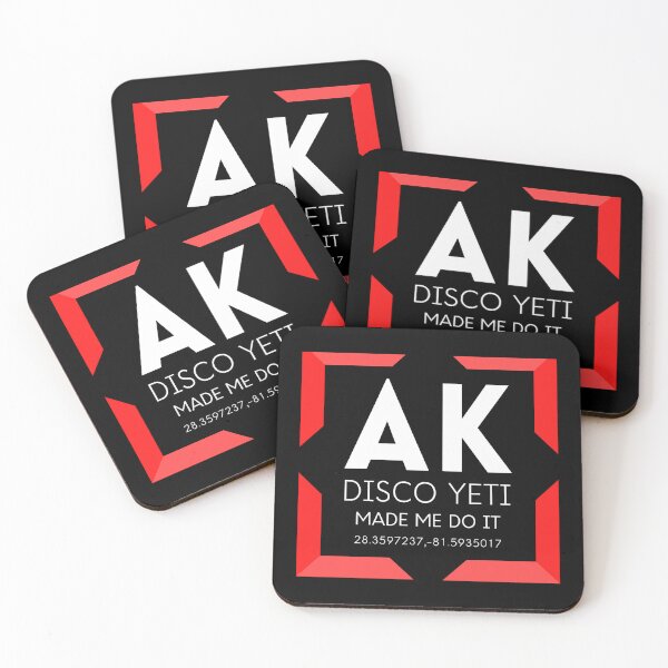 Item preview, AK Disco Yeti Made Me Do It- Red corners Classic designed and sold by WinifredFarah.