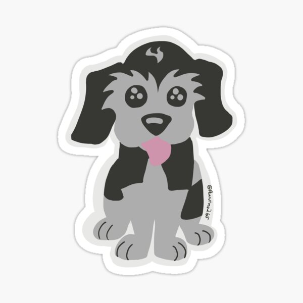 "Ozzy the Doodle" Sticker by Peanutmo11 Redbubble