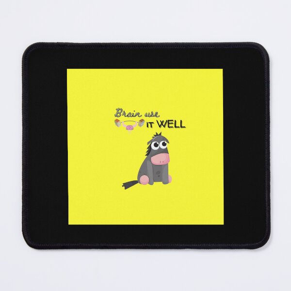 Item preview, Brain use it well. Donkey worried about his life Pin designed and sold by WinifredFarah.