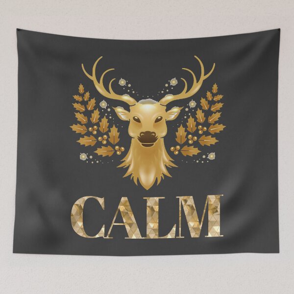 Item preview, Calm Golden Deer Sticker designed and sold by WinifredFarah.