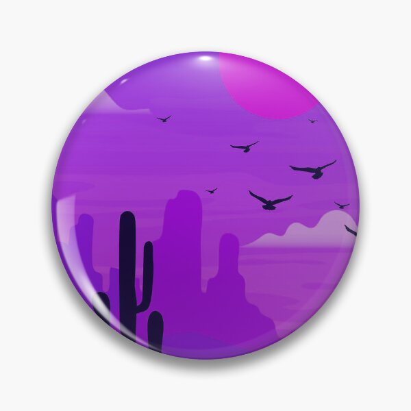 Item preview, Desert Landscape Art Purple pink designed and sold by Tshirtstory.