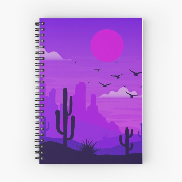 Item preview, Desert Landscape Art Purple pink designed and sold by Tshirtstory.
