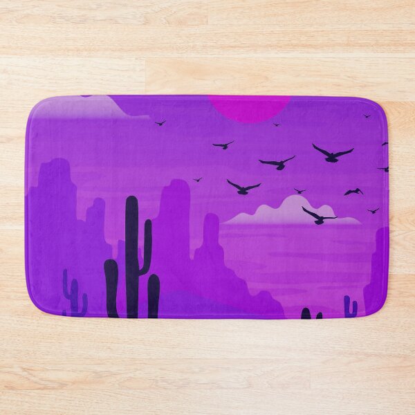 Item preview, Desert Landscape Art Purple pink designed and sold by Tshirtstory.