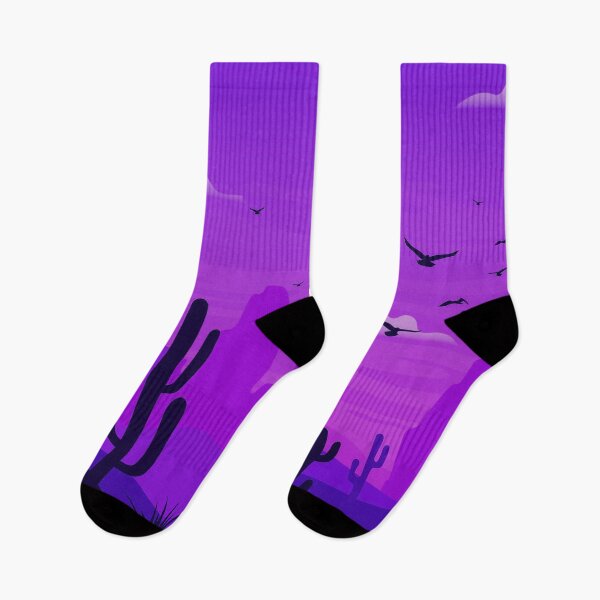 Item preview, Desert Landscape Art Purple pink designed and sold by Tshirtstory.