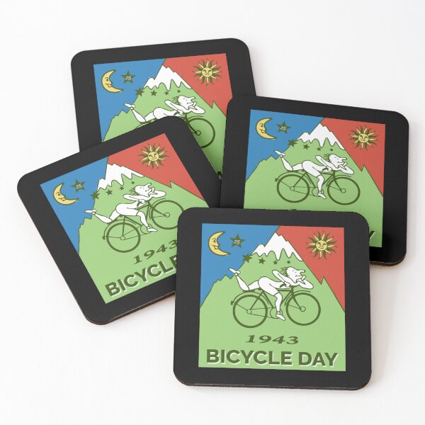 Item preview, Bicycle Day T-shirt - 1943 Vintage (Albert Hofmann LSD) designed and sold by Easton Monahan.