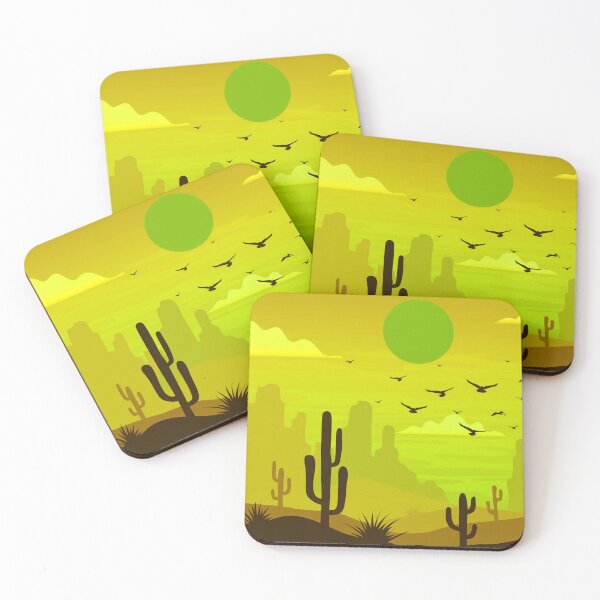 Item preview, Desert Landscape Art yellow  designed and sold by Tshirtstory.