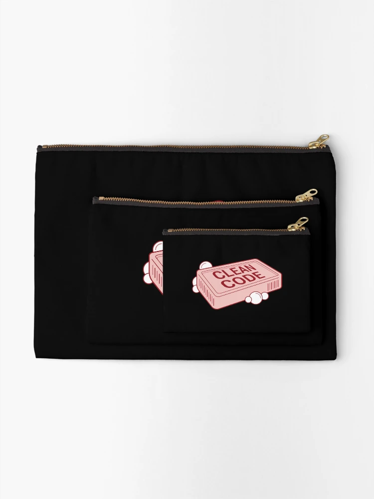 Thumbnail 2 of 4, Zipper Pouch, clean code Sticker designed and sold by BenatTiak.