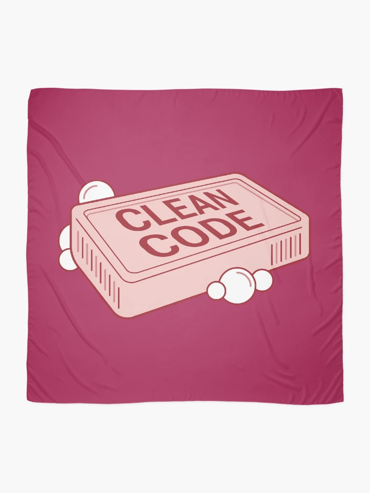 Thumbnail 2 of 3, Scarf, clean code Sticker designed and sold by BenatTiak.