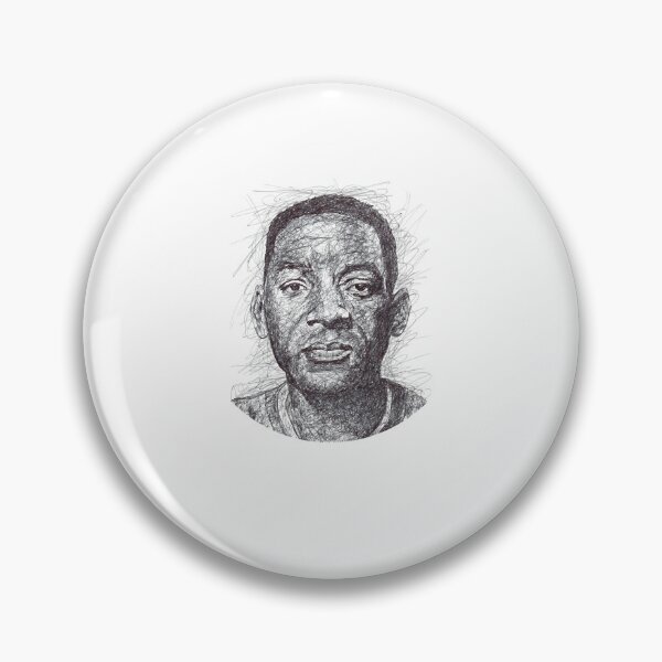 Item preview, Will Smith scribble sketch portrait designed and sold by RussellCraig1.