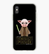 MAY THE VEGAN FORCE BE WITH YOU iPhone Case