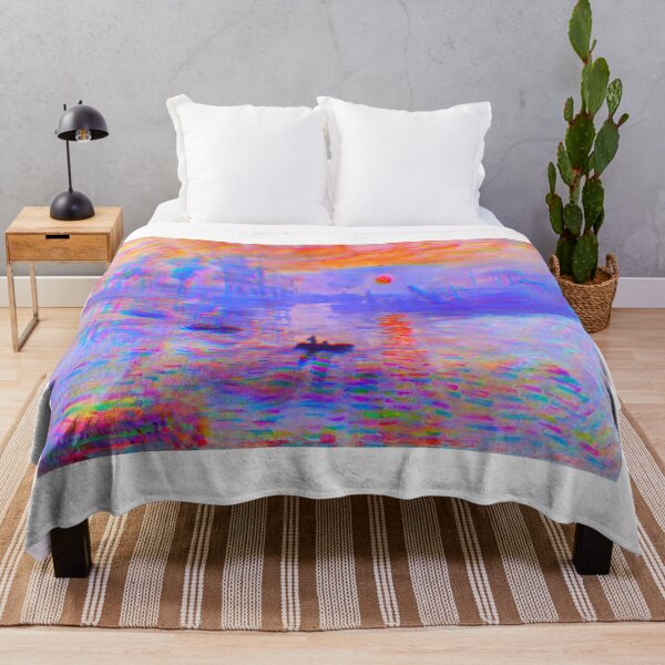 Item preview, Claude Monet's Impression, Sunrise (1872) - Vivid and Colorful designed and sold by KaleidoscopicU.