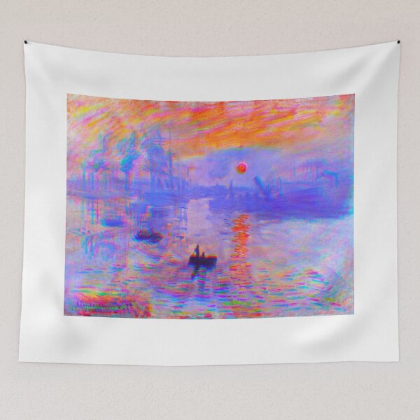 Item preview, Claude Monet's Impression, Sunrise (1872) - Vivid and Colorful designed and sold by KaleidoscopicU.