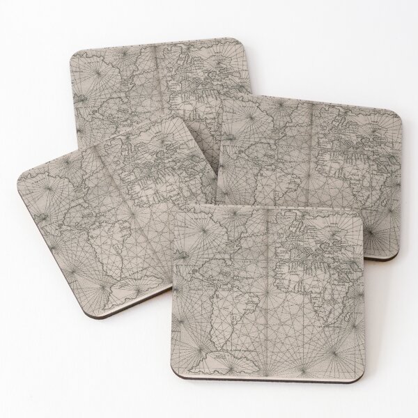 Item preview, Old world map marine chart 1561 designed and sold by coolshitba.