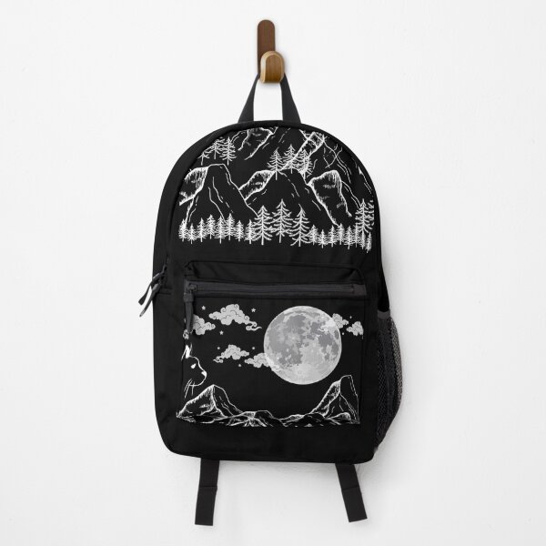 Item preview, Cat watching the moon from the mountain designed and sold by AOCollections.