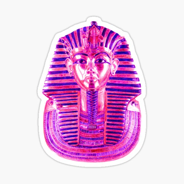 Pink Tutankhamun Sticker